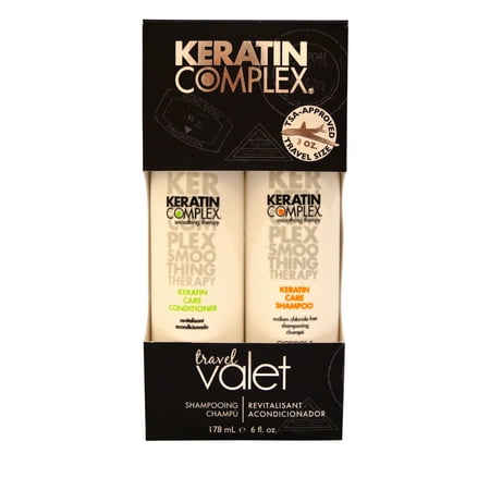 Keratin Complex Travel Valet Care Kit By Keratin - 2 Pc Kit 3Oz Keratin Care Shampoo, (Best Keratin Shampoo For Black Hair)