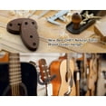 thumbnail image 4 of New Bee Guitar Wall Mount - Sturdy Wood Base & Metal Hook, High Weight Capacity, Anti-Slip V-Shape, Rotatable Adjustable with Soft Rubber - Fits Ukulele/Bass/Mandolin/Banjo (All Sizes), 4 of 13