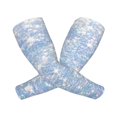 thumbnail image 2 of Fotbe White Bule Glitter UV Sun Protection Arm Sleeves - Tattoo Cover Up - Basketball Arm Sleeve UPF 50 Cooling for Men Women, 2 of 8