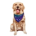 thumbnail image 5 of Naloa Purple and Green Glitter Dog Bandanas 1PC Washable Triangle Dog Scarfs Premium Durable Fabric, for Small Medium Large Dogs and Cats, 5 of 6