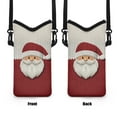 thumbnail image 6 of SEANATIVE Neoprene Crossbody Bags Cell Phone Case Waterproof with Adjustable Strap Universal Travel Bag for Women Men, Phone Pouch for Travel, Beach, 8'' x 4'', Santa Claus Print, 6 of 7