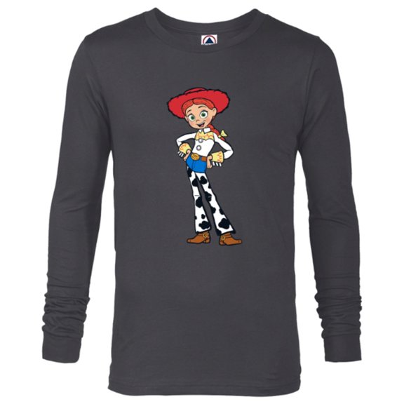 Disney Pixar Toy Story 4 Cowgirl Jessie T-Shirt - Long Sleeve T-Shirt for Men - Customized-Charcoal Heather