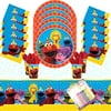 Sesame Street Party Plates Napkins Cups and Table Cover