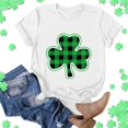 thumbnail image 7 of Baqcunre T Shirts for Women,Casual St. Patrick's Day Print Top Short Sleeve Round Neck T-shirt Top,St. Patrick's Day Shirts for Women Womens Tops,Graphic Tees for Women White S-XXL, 7 of 7