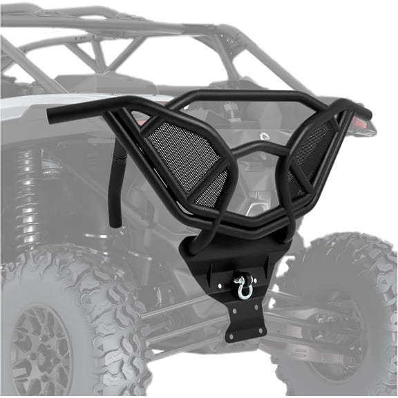 Kojem Black Alloy Steel Bumper Compatible with 2017-2023 Can-am Maverick X3 900 Turbo Ds Max X 64 72 Models Replacement For Rb-ca-x3-00 Go-2749