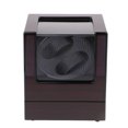 thumbnail image 2 of Caja De La Vitrina Del Almacenamiento De La Sierra Del Reloj Del Sándalo De La Rotación Automática De 2 Ranuras Sunnimix Caja de reloj, 2 of 8