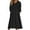 Black, variant on Women's Casual Round Neck Long Sleeve Pullover Loose Wool Hooded Dress for Winter Comfort and Everyday Wear,Army Green,L
