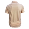 thumbnail image 7 of IWRICH Men's Polo Shirts Short Sleeve T Shirt Lightweight Casual Button up Shirts Summer Collared Tops with Pocket Beige L, 7 of 7