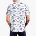 thumbnail image 6 of Wukai Dinosaur Men’s Polo Shirts,Quick-Dry Athletic Shirt,Classic Fit Shirts-X-Large, 6 of 8