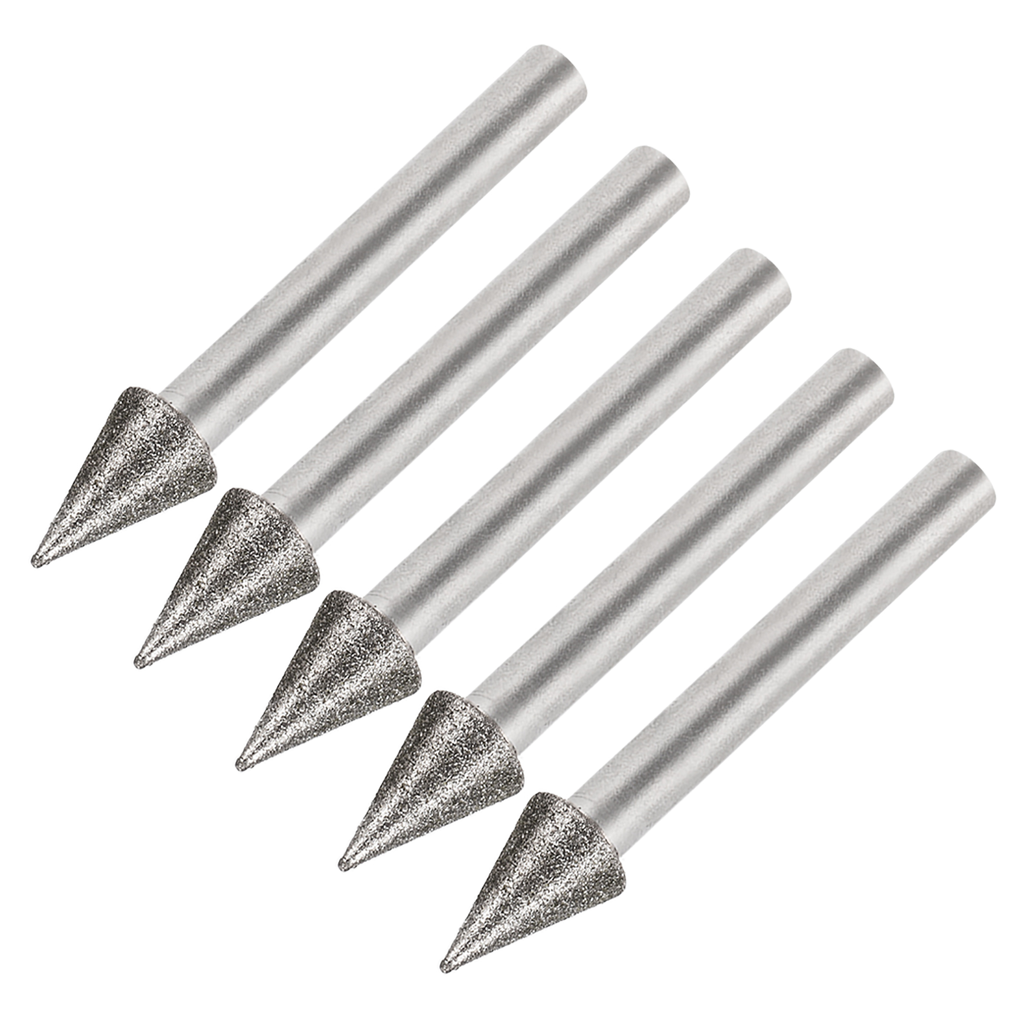 Diamond Burrs Grinding Drill Bits for Rotary Tool 1/4Inch Shank 10mm