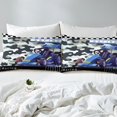 thumbnail image 3 of Go Kart Bed Sheets Set Karting Race Cars Sheets,Blue Camouflage Sheet Set Twin,Racing Extreme Sport Bedding Set Abstract Camo Room Decor, 3 of 4