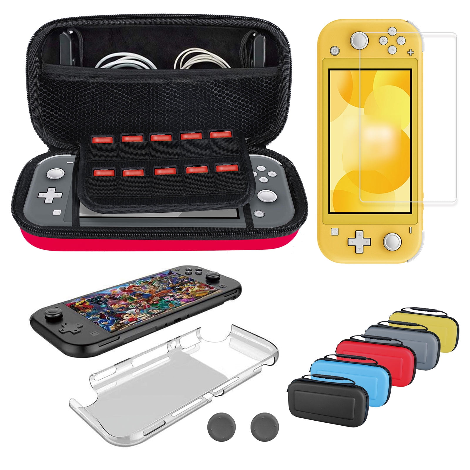 Carrying Case Protective Case Cover & Screen Protector for Nintendo