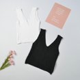 thumbnail image 5 of KOOYET Spring and Summer High-elasticity Slim Slimming Wild V-neck Vest Pleated Design Vest, 5 of 6