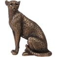 thumbnail image 1 of Estatuilla de resina de leopardo para decoración de escritorio, 1 of 1