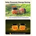 thumbnail image 5 of 6 Pack Warm Solar Hanging Lanterns,Waterproof Glass Globe Mosaic Lights for Garden, Tree, Balcony Decor, 5 of 9