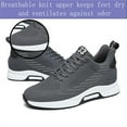 thumbnail image 3 of Men's Height Increasing Sneakers Invisible Inner Height Increasing Shoes 1.35 inch Running Shoes Lightweight Breathable Mesh Hidden Heel Sneakers Lace Up Casual Shoes, 3 of 7
