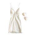 thumbnail image 1 of ropa De Dormir con encaje/Camisola Sexy De satén De Seda Para mujer/bata Para Dormirpangjing, 1 of 4