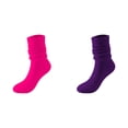 thumbnail image 1 of (2-Pack) Rinsvye Slouch Socks Women Thigh Short Slipper Socks for High Boot Socks Soft Slipper Socks for Size 2 Scrunch Socks, 1 of 3