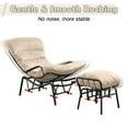 thumbnail image 4 of Ovios Furniture Indoor Accent Chair with Ottoman Comfy Glider Rocking Chair with Footrest for Living Room / Bedroom, 4 of 6