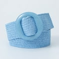 thumbnail image 1 of TINZ Ceinture Élastique Tissée Colorée Bohème avec Boucle Ronde en Résine pour Femmes, Grand Serre-Taille Décoratif, Ceinture Singe, Boucles de Ceinture pour Hommes, Cuir Réversible, 1 of 2