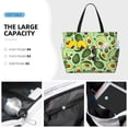 thumbnail image 2 of Wukai Avocado With Seeds Print Zipper Bag,large Beach Tote Bag,Waterproof Sandproof Bag,Grocery and Picnic Tote Travel Bag, 2 of 5