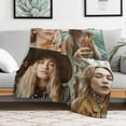 thumbnail image 6 of Pretty #7 Florence Pugh Blanket Ultra Soft Flannel Fleece Blanket Stylish Bedroom Living Room Sofa Warm Blanket All Season Use 30"*40"（76 * 100cm）, 6 of 6
