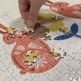 thumbnail image 4 of Ambesonne Modern Boho Jigsaw Puzzle Durable Cardboard, Colorful Flower Bunny, 1000 pcs, Burnt Sienna and Earth Yellow, 4 of 5