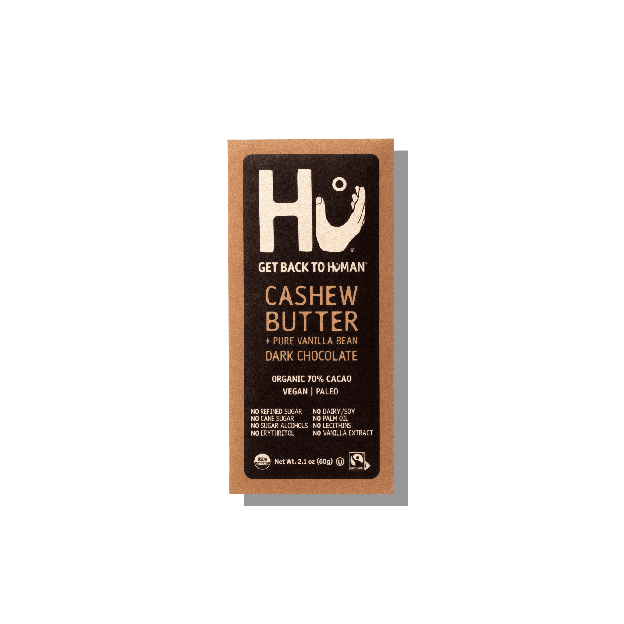 Hu Cashew Butter + Pure Vanilla Bean Dark Chocolate, 2.1 oz