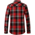 thumbnail image 2 of SSLR Flannel Shirt for Men Long Sleeve Button Down Shirt Plaid Casual Jacket, 2 of 8