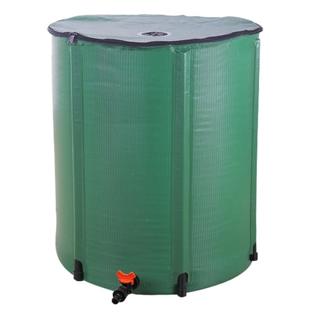 Tingmengte 66 Gallon Folding Rain Barrel Water Collector Green