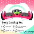 thumbnail image 4 of GOTRAX NOVA Hoverboard for Kids Ages 6+, 200W 6.5" LED Wheels&6.25mph HoverBoard for Kids,Pink, 4 of 10