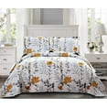 thumbnail image 2 of Juego De Colcha De Colcha Tamaño King, Juego De Edredones Florales, Ropa De Cama, Colección De Edredones Florales Ligeros, Colcha Reversible Para El Hogar, Colcha Con Hojas De Primavera, Colcha De Flo, 2 of 5
