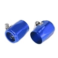 thumbnail image 1 of Unique Bargains 2pcs AN18 Hex Black Car Hose Finisher Clamp Adapter Line End Cover Connector, 1 of 6