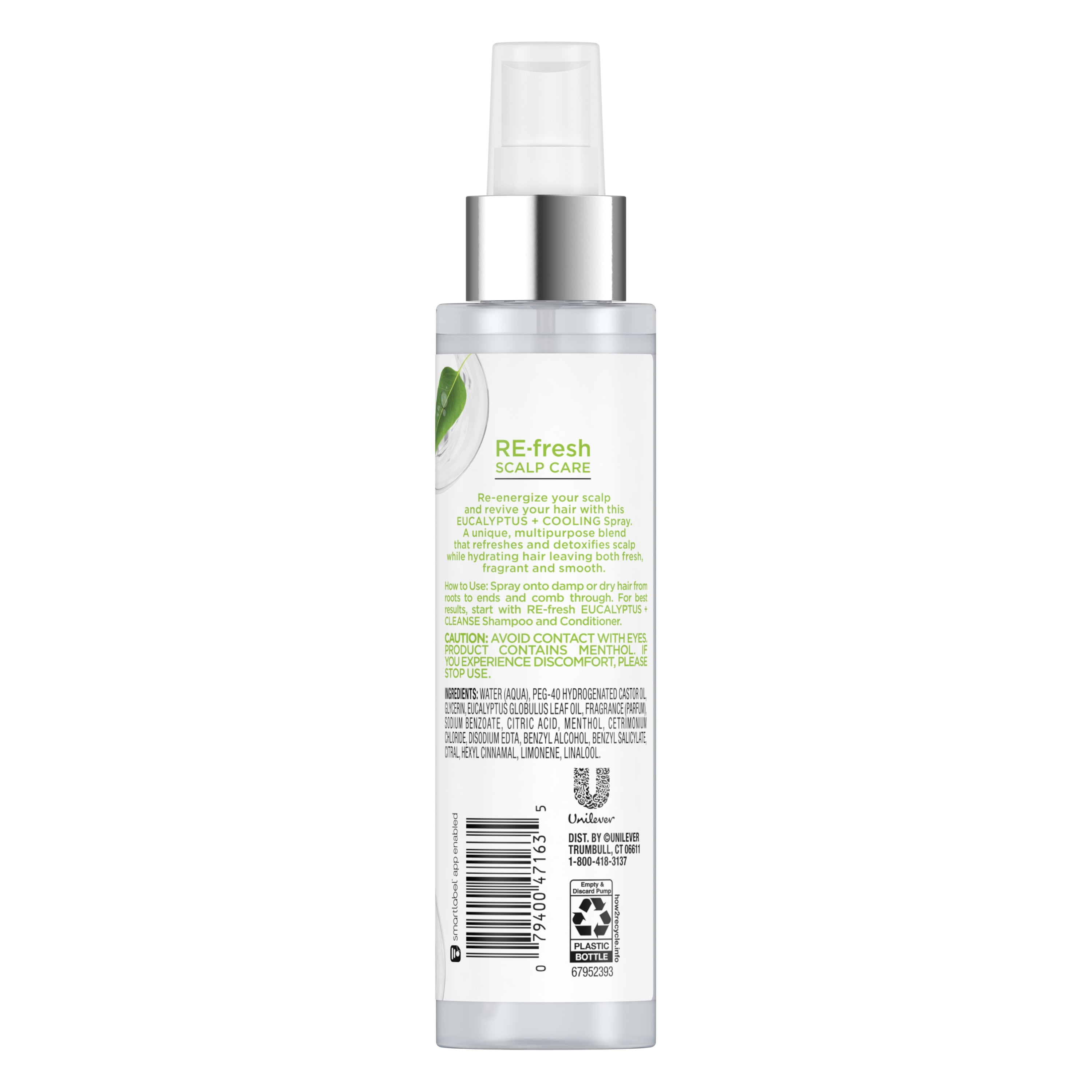 RE-Fresh Scalp Care Scalp Detox Spray Eucalyptus Cooling Relief 4.7 oz