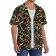 thumbnail image 2 of Fotbe Teal Leopard Camisa Estampada de Manga Corta para Hombre, Casual de Verano, Estilo Playero, Sin Arrugas-XX-Large, 2 of 5