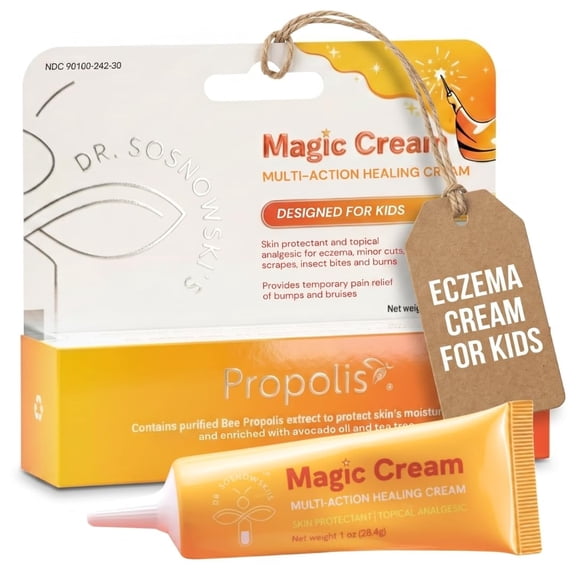 Dr. Sosnowski’s Magic Cream – Kids Multi-Action Healing Cream | Eczema, Minor Cuts, Insect Bites, Rashes & More | Free from Steroids, and Antibiotics
