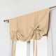 thumbnail image 3 of Nvzi Cortina opaca con lazo, aislante térmico, ajustable, para ventanas pequeñas, con bolsillo para barra (46" x 63", beige), 3 of 5