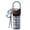 Denim Blue Plaid, variant on Sidagar 24 fl oz Stainless Steel Insulated Tumbler with Top Handle, Spill Proof Straw Lid, Polka Dot White