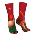 thumbnail image 4 of Lsque Mario Print Women's Men's Novelty 16in Crew Socks Cotton Socks Knee High Socks for Walking,Running,Nurses,Pregnancy, 4 of 6