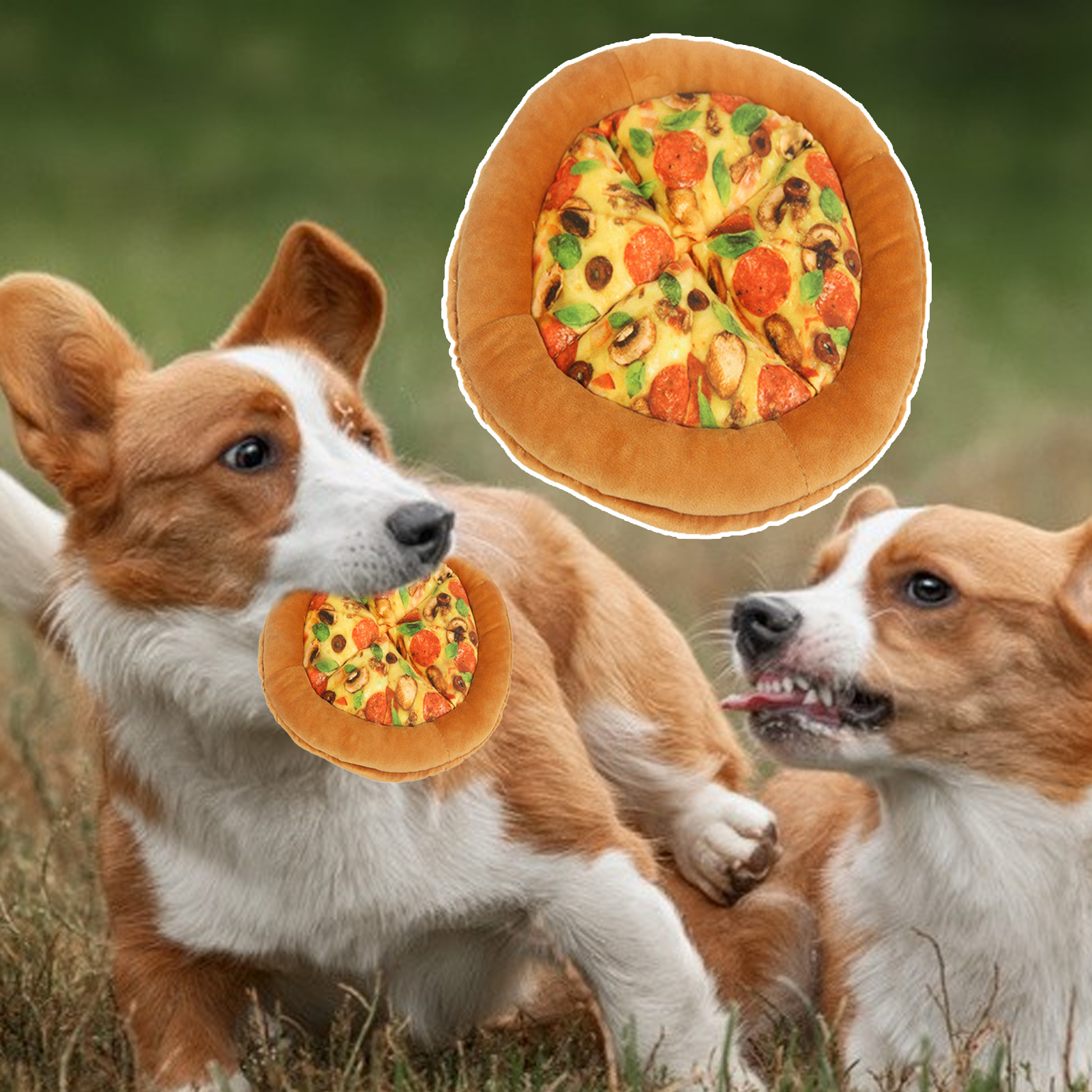 Corgi Enjoying Pizza Jigsaw Puzzle Perfect Pembroke Welsh Corgi