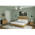 thumbnail image 4 of Christian 49" King Bed Frames with Headboard, Rustic, Solid Wood, Dark Brown, 4 of 15