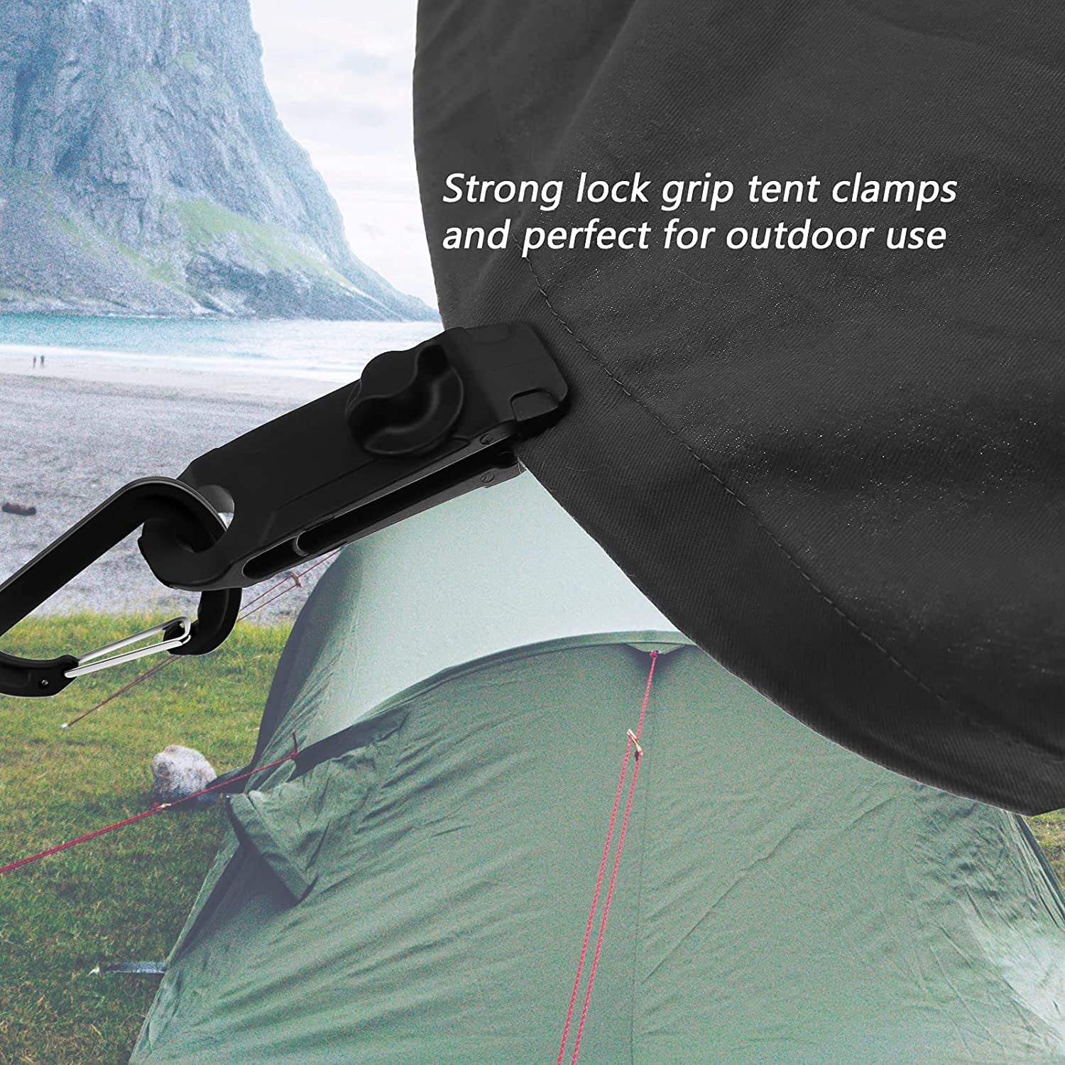 OMUKY Plastic Tent Pegs Durable Spike Hook Awning Camping Caravan Pegs Accessory 