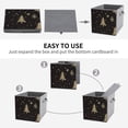 thumbnail image 7 of Collapsible Oxford Fabric Storage Cubes with Handles, Large Mid Foldable Oxford Cloth Bins Set of 2/6, Closet Organizers for Shelves Clothes Home Kitchen Toy - Snow Flake Christmas-1, 7 of 7