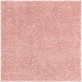 thumbnail image 4 of Unique Loom Davos Shag Collection Area Rug - Solid (7' 1" Square Dusty Rose), 4 of 7