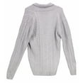 thumbnail image 2 of Wool And Co Men's Grey Button Up Cardigan - L, 2 of 2