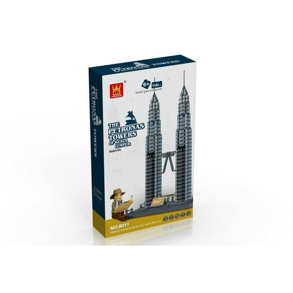 IMEX Petronas Towers of Kuala Lumpur, Building Block Set, 1160 Pcs