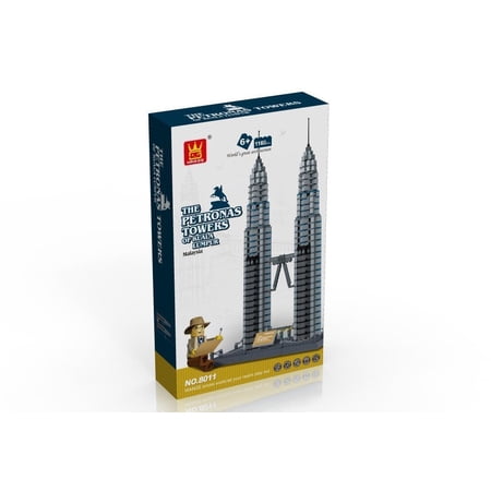 IMEX Petronas Towers of Kuala Lumpur, Building Block Set, 1160 Pcs
