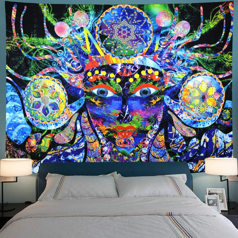 Fantasy Abstract Painting Mandala Tapestry Hippie Room Wall