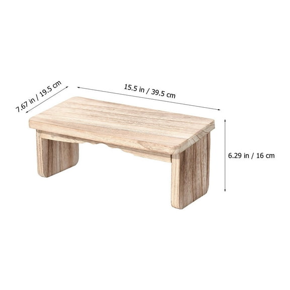 UPOUART Portable Folding Wood Meditation Stool Bench Lightweight for Yoga and Home Use