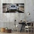 thumbnail image 2 of Hieng Black Supercar at Sunset Canvas Prints Hypercar Wall Art Paintings Sports Car Posters Stretched Pictures for Living Room Modern Home Decor Wall Art Decorations（Only canvas）, 2 of 6